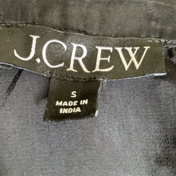 J. Crew Black Fitted Notched Collar Button Down Shirt - Picture 7 of 7